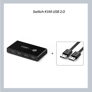 Hub Switch KVM Seletor USB2.0 2 PCs e 4 dispositivos - Ugreen (4)