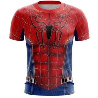 Camiseta/Camiseta Homem Aranha dryfit 3d Personalizadas Super Herois Crianças e Adultos