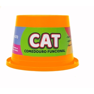 Comedouro Alto Antiformiga Pet Toys Neon Cat 250 mL para Gatos