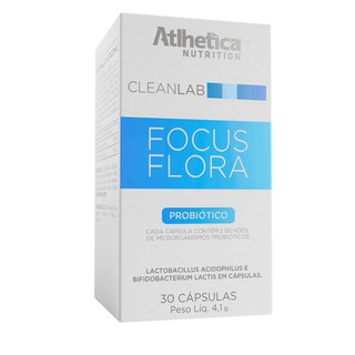 Probiótico - Focus Flora Probiótico - Atlhetica Nutrition - 30 Cápsulas