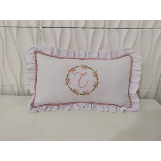 travesseiro infantil para berço cama baba montessoriana personalizado algodão
