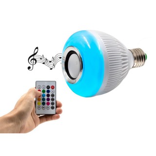 Lâmpada Luz Led Colorida 16 Cores 12w Com Caixinha de Som Bluetooth 2 em 1 Music Bulb + Controle Remo (4)
