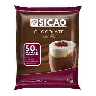 Chocolate Em Pó 50% Cacau 1,01kg Sicao
