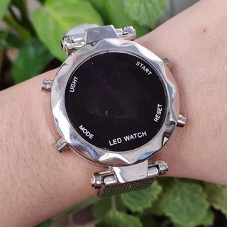 LED Relógio feminino relógio de quartzo estilo LED redondo luminoso casual luxo de qualidade (6)