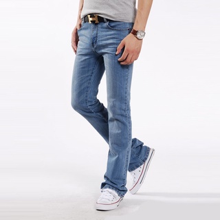Calça Jeans Masculina Elástica Com Cintura Baixa Para Primavera E Outono/Nova