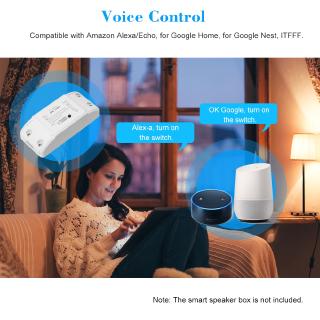 Interruptor Inteligente Tuya WiFi 10A/2200W Sem Fio com Amazon Alexa Google Home (4)