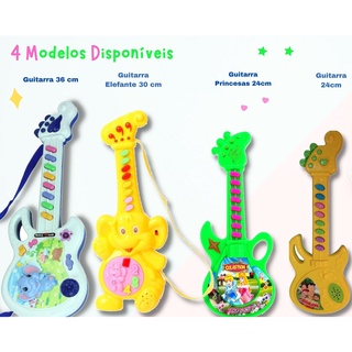 Brinquedo Mini Guitarra Musical Infantil Com Som/ 4 Modelos