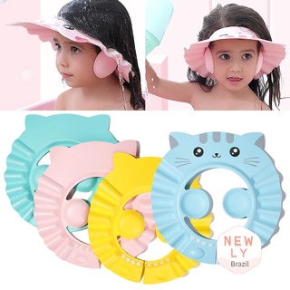 LIAOYING Newborn Infant Safe Adjustable Waterproof Ear Protection Portable Baby Shower Cap Hair Wash Hat/Multicolor