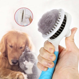 3 em 1 kit de pente para cães e gatos escova para cães escova para animais de estimação pente autolimpantemoval comb (1)