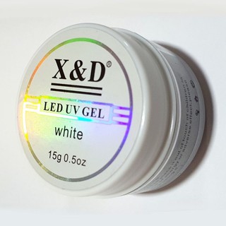 Gel X&d 15g Led Uv para Unhas Xd Profissional Acrigel Alongamento De Unha Xed White, Branco, Transparente, Pink, Rosa, Nude (2)