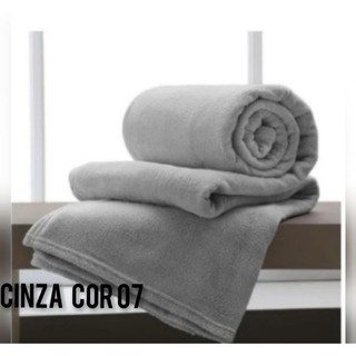 Cobertor Manta Casal Microfibra Cores Lisas Toque Macio (3)