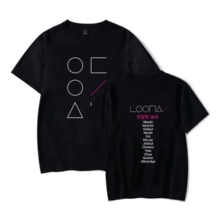 Camiseta Camisa Blusa K-pop Kpop Loona Membros Integrantes