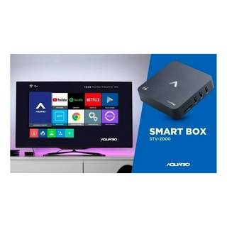 Receptor Smart TV box Aquario STV-2000 padrao 4K 8GB preto (2)