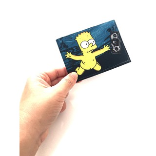 Carteira Porta Cartão Slim Geek Nerd Bart Simpson