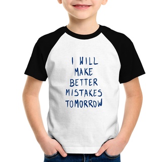 Camiseta Raglan Infantil I will make better mistakes tomorrow