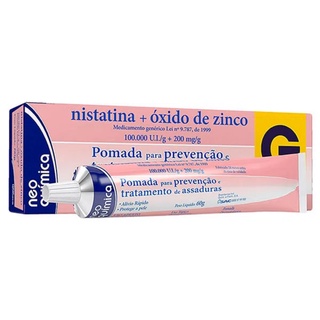 Pomada para Assaduras Previne e Trata Nistatina + Óxido de Zinco 60g Promoção