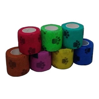 Bandagem Elástica Adesiva Flexível Atadura Pet Hoppner Flexível 5cmx4,5 M Cores Variadas - A melhor do Mercado (3)