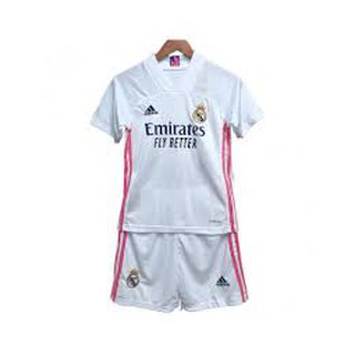 Camisa Camiseta Conjunto Infantil Real Madrid Branco Envio Imediato.