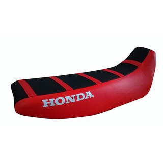 Capa Banco Honda Xr 200 Trilha Antiderrapante Preto E Vermelha Com Listras