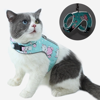 Anti-lost reflection cat harness dog collar vest leash collars chihuahua accessories