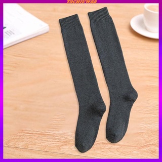 1 Pair Mens Knee High Long Socks Thick Warm High-Tube Breathable Soft for Winter Sports (2)