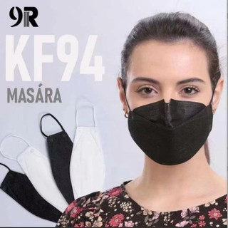 Kit 10 Mascaras KF94 ORIGINAL Reutilizável PFF2 Com Clip Nasal Preto (2)