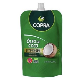 Óleo de Coco Extra Virgem 100ml - Copra Pouch - Extraído da Polpa do Coco - Produto Veganoy