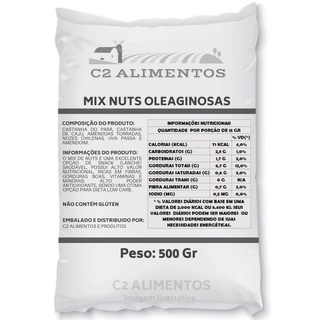 Mix De Castanhas (mixed Nuts Oleaginosas E Frutas) 500Gr - Delicioso Mix Dieta Saudável