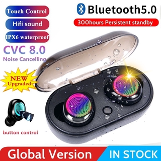 ✨Rui 3C✨ Y50 TWS Bluetooth 5.0 Wireless Headset Earphones Earbuds Stereo In-Ear Headphones with Charging Box