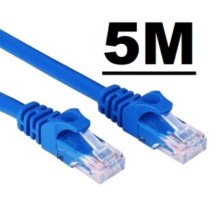 Cabo De Rede Rj45 Montado CAT 5 Ethernet Lan Azul Pronto 5 METROS (1)