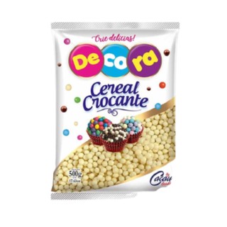 Cereal mini ball coberto com chocolate branco Decora 500grs