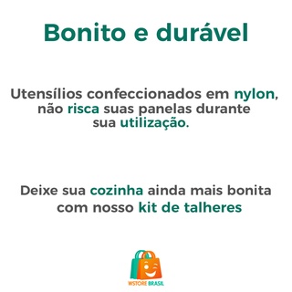 Kit De Talheres Nylon Vênus 7 Peças Com Suporte (5)