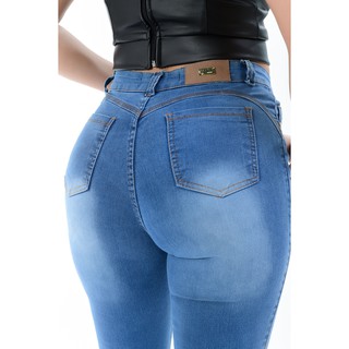Calça Jeans Feminina Hot Pants Cintura Alta - Média (2)