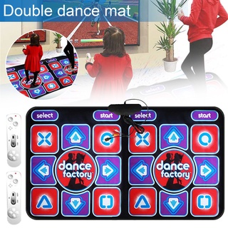 Tapete De Dança Duplo Sem Fio Antiderrapante Com 2 Controle Remoto Multifuncional Para Pc Tv (1)