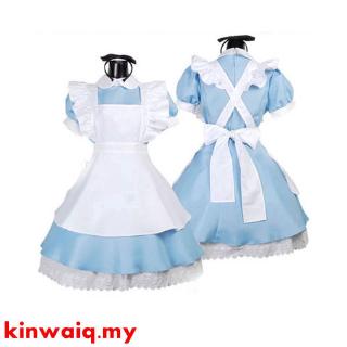 Alice No Adulto Maravilha Traje Cosplay Mulheres Menina Maid Fancy Dress Lolita (1)
