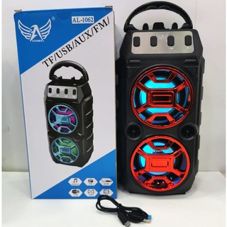 Caixa de som super potente Speaker BK-019 AL-1062 com LED Micro SD, radio, USB, Auxiliar, entrada para microfone (4)