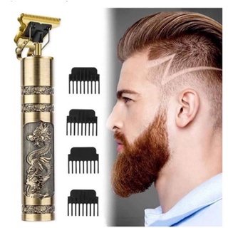 Máquina De Cortar Cabelo Para Barba Masculina, Barbeador Aparador Elétrico Profissional T9