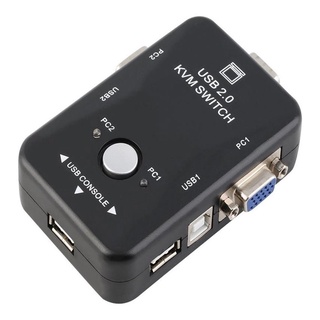 Chaveador KVM Switch 2 Portas USB E VGA Para Monitor e Mouse (6)