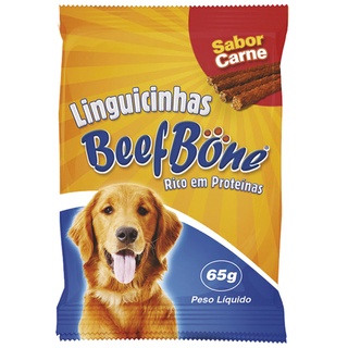 Petisco Alimento para Cães Linguicinhas Beefbone Sabores Escolha 65g