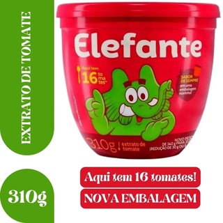 Extrato de Tomate Elefante Pote Com 310g