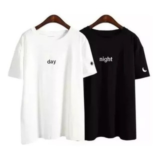 2 Camisetas Casal Casais Night Day Dia Noite Oferta 2020
