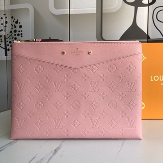 Nova embreagem LV Louis Vuitton moda feminina nova M62937 rosa (1)