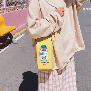 Cute Creative Fruit Milk Mini Sling Bag Women Sling Beg Large Capacity Cosmetic Mobile Phone Bag (7)