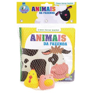 Livro de banho animais da fazenda
