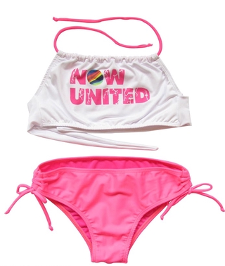 Biquíni Infantil Now United Rosa Neon