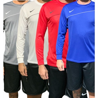 Camisa Camiseta Manga Longa Nike Masculina Dry Fit Fitness Treino Academia Corrida Ciclismo!