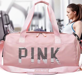 Bolsa Feminina Pink Fitness Academia E Mala De Viagem promoção 9051