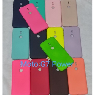 Capinha case silicone aveludado Motorola Moto G7 Power (Mokingo)
