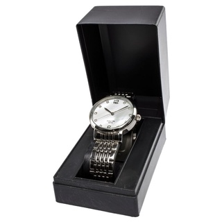 Caixa Estojo para Relógio Preto com Suporte Interno e Tampa Plástico Estojo para Relógios kit com 10 unidades