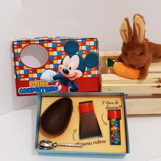 Caixa para Kit Mini Confeiteiro MINI - Páscoa - Papelaria Chocolate